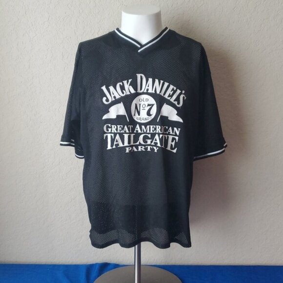 Jack Daniels No. 7 Great American Tailgate Party XL black jersey - Picture 1 of 9